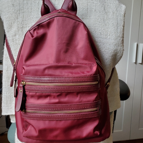 Burgundy backpack - Picture 2 of 7
